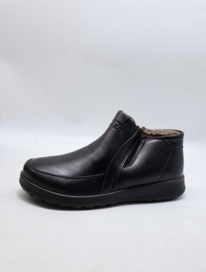 Botki damskie ocieplane na płaskim (37-42) M8811 BLACK