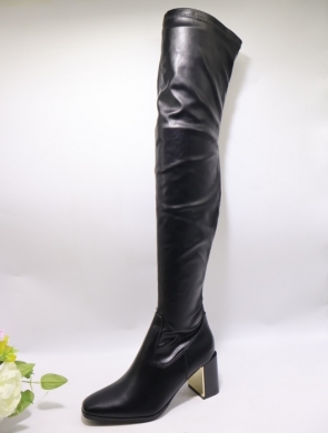 Kozaki damskie na obcasie (36-41) 1625 BLACK