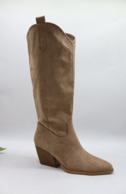 Kozaki damskie ocieplane na obcasie (36-41) 1171 TAUPE