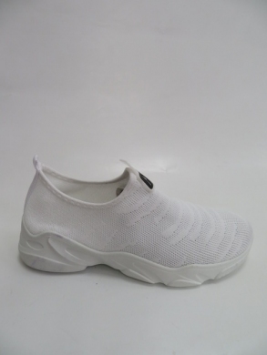 Buty sportowe damskie na płaskim (36-41) JR802 WHITE