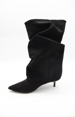 Kozaki damskie na szpilce (36-41) 8-615 BLACK-SKORA