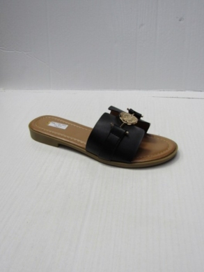 Klapki damskie na płaskim (36-41) L530 BLACK