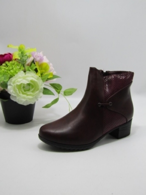 Botki damskie ocieplane na obcasie (36-41) 61725 RED