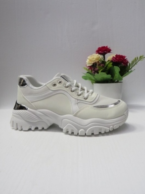 Buty sportowe damskie na płaskim (36-41) D232-3 WHITE