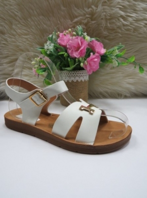 Sandały damskie na płaskim (36-41) WSA-89 WHITE