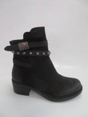 Botki damskie jesienne na obcasie (36-41) ST69 BLACL