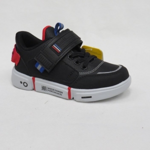 Buty sportowe chłopięce (27-32) P807 BLACK/RED