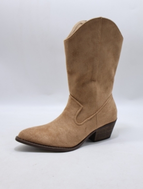 Botki damskie na obcasie (36-41) L66-267 TAUPE