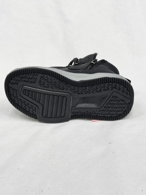 Buty sportowe chłopięce ocieplane (26-31) P815 BLACK/GREEN