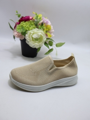 Buty sportowe damskie na płaskim (36-41) 2898 BEIGE