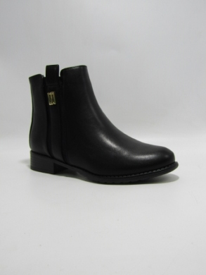 Botki damskie ocieplane na płaskim (36-41) H2178B BLACK