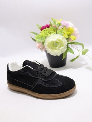 Buty sportowe damskie na płaskim (36-41) B-6616 BLACK