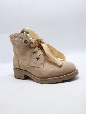Botki damskie na płaskim (36-41) CLS-206 KHAKI