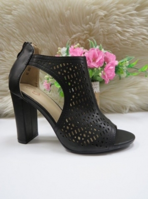 Sandały damskie na obcasie (36-41) 066 BLACK