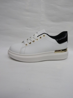 Buty sportowe damskie na płaskim (36-41) J543 WH/BLACK