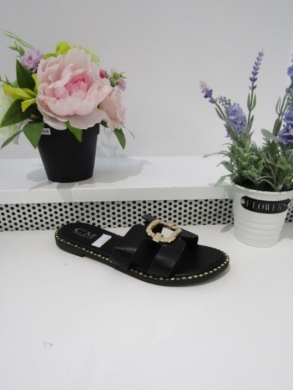 Klapki damskie na płaskim (36-41) 5131 BLACK