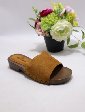 Klapki damskie na płaskim (36-41) B-761 CAMEL
