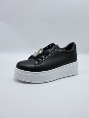 Buty sportowe damskie na płaskim (36-41) 1790 BLACK