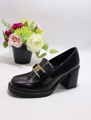 Półbuty damskie na obcasie (36-41) 264 BROWN