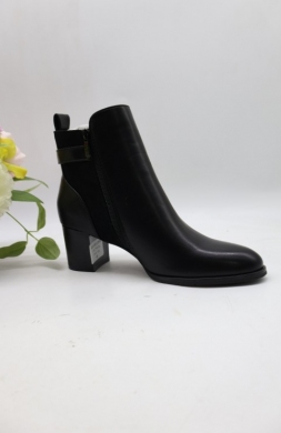 Botki damskie ocieplane na obcasie (36-41) CHC598 BLACK