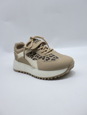 Buty sportowe damskie na płaskim (36-41) AF23-289 KHAKI