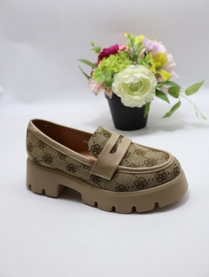 Mokasyny damskie na płaskim (36-41) YDF-40 KHAKI