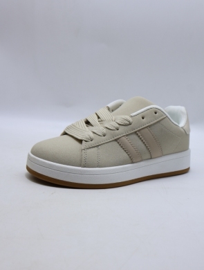 Buty sportowe damskie na płaskim (36-41) W157 BEIGE