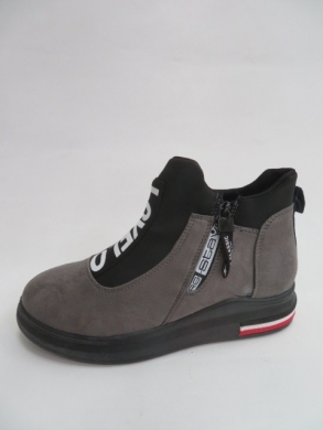 Sneakersy damskie wysokie (36-41) 6803-2 DGREY