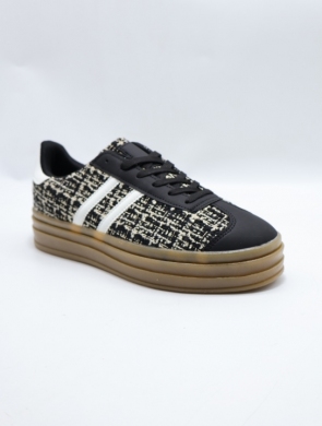 Buty sportowe damskie na płaskim (36-41) 24051 BLACK