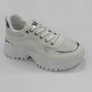 Buty sportowe damskie na płaskim (36-41) 205206 WHITE