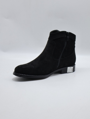 Botki damskie na płaskim (36-41) H2430-1 BLACK