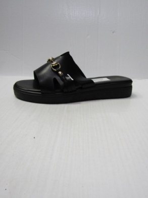 Klapki damskie na płaskim (36-41) M8710 BLACK