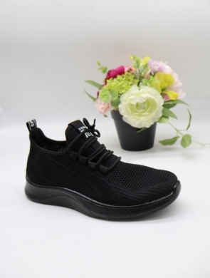 Buty sportowe damskie na płaskim (36-41) ABS-031-1 BLACK