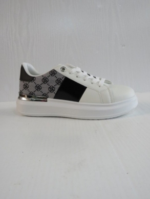 Buty sportowe damskie na płaskim (36-41) AB990 WHITE/BLACK