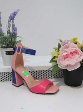 Sandały damskie na obcasie (36-41) X8193 FUCHSIA