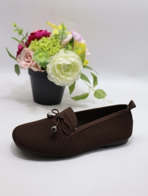Mokasyny damskie na płaskim (36-41) 2947 BROWN