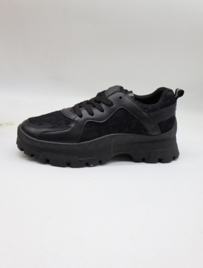 Buty sportowe damskie na płaskim (36-41) VL172 BLACK