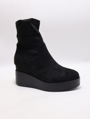 Botki damskie na koturnie (36-41) LH191 BLACK