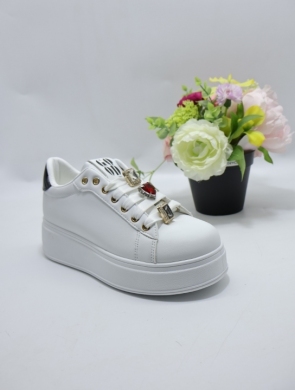 Buty sportowe damskie na płaskim (36-41) WW-250 WHITE/ BLACK