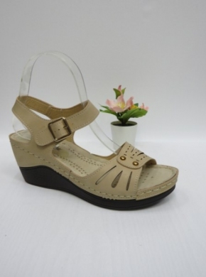 Sandały damskie na koturnie (36-41) Q3006 BEIGE