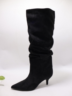 Kozaki damskie na szpilce (36-41) 2512A BLACK