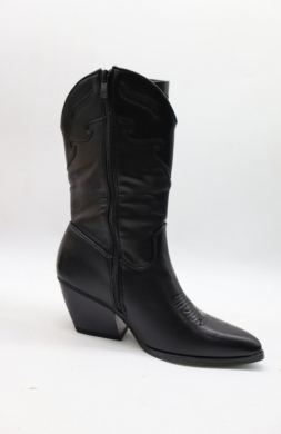 Kozaki damskie na obcasie (36-41) T270 BLACK