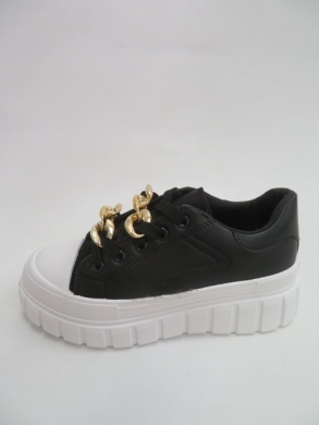 Sneakersy damskie niskie (36-41) VL157 BLACK