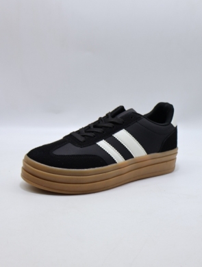 Buty sportowe damskie na płaskim (36-41) D51-1 BL/WH