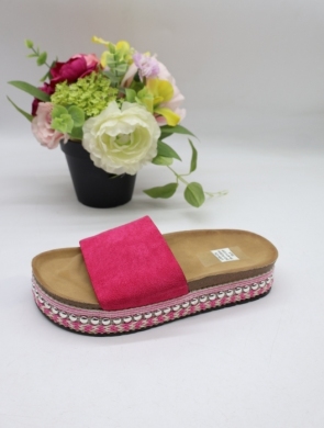 Klapki damskie na płaskim (36-41) 243 FUSHIA