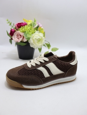 Buty sportowe damskie na płaskim (36-41) EV-510 BROWN
