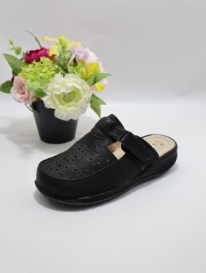 Klapki damskie na płaskim (36-42) 9710 BLACK