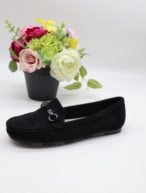 Mokasyny damskie na płaskim (36-41) 6358 BLACK