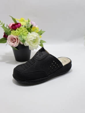 Klapki damskie na płaskim (36-42) 9708 BLACK