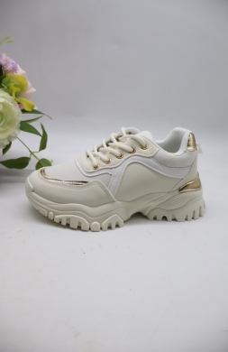 Buty sportowe damskie na płaskim (36-41) MDB-62 WHITE
